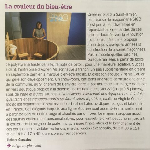 Article dans le magazine Meylan ma ville