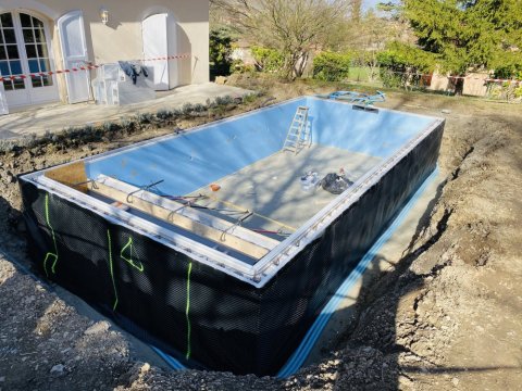 Construction d'une piscine 9m x 4m à Saint Paul de Varces