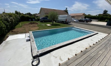 Piscine sur mesure 7m x 3.50m à Saint-Hilaire-de-la-Côte dans la Bièvre