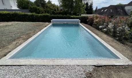 Construction d'une piscine maçonnée sur mesure à Corenc 8m x 4m