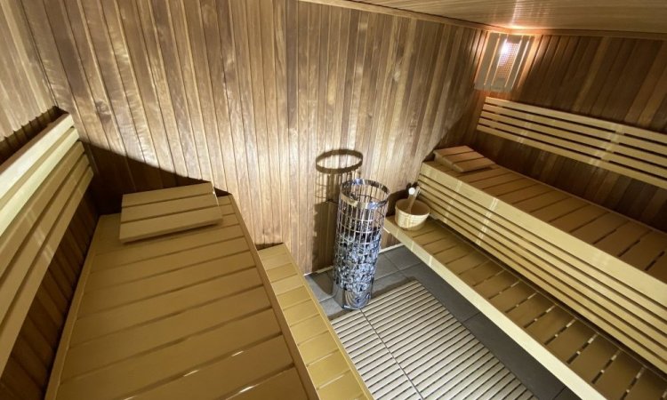 Sauna Harvia monté