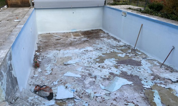 Rénovation d’une piscine 10m x 5m à Saint Ismier