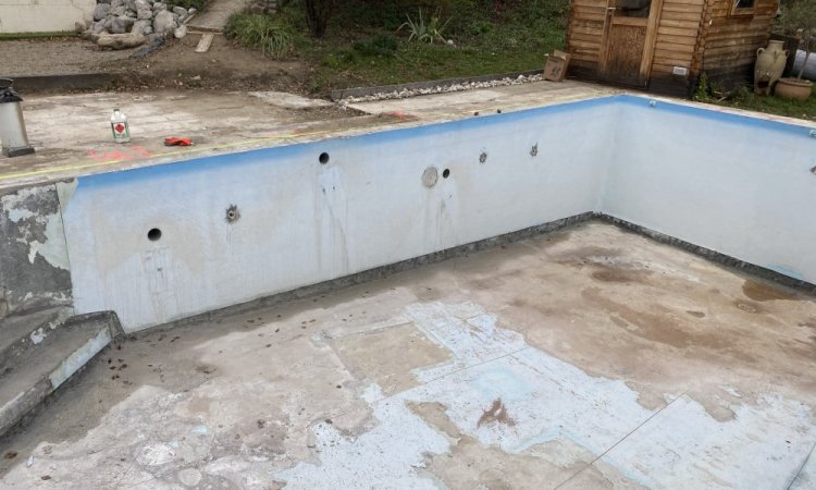 Rénovation d’une piscine 10m x 5m à Saint Ismier