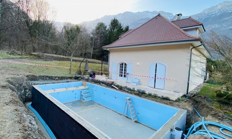 Construction d'une piscine 9m x 4m à Saint Paul de Varces