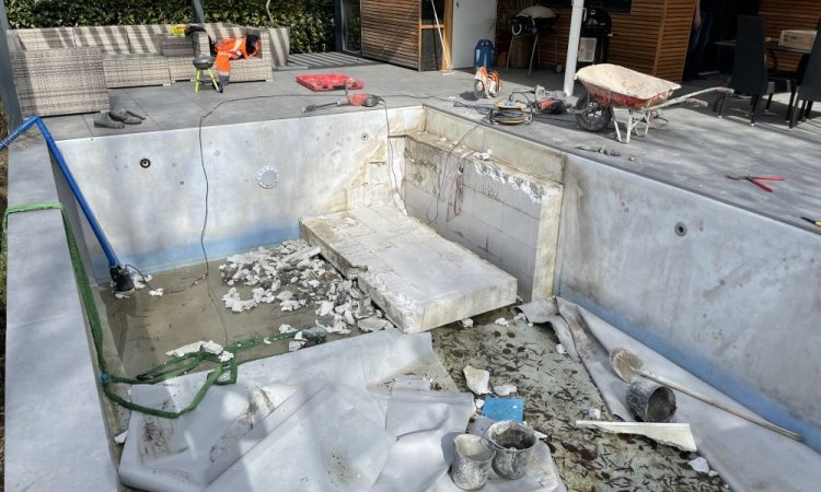 Rénovation d'une piscine à Meylan