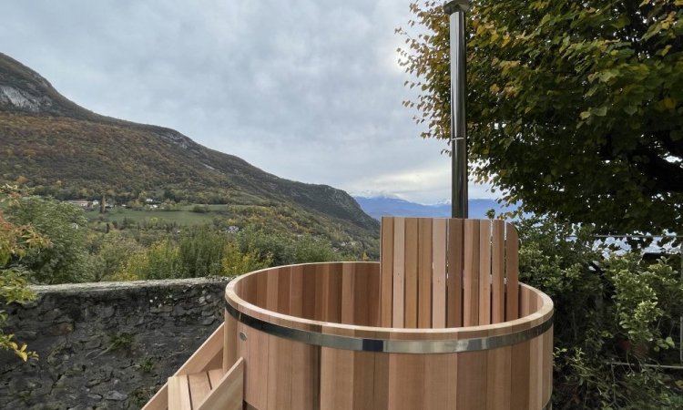 LIVRAISON ET INSTALLATION D'UN BAIN NORDIQUE 5 PLACES À SAINT MARTIN LE VINOUX