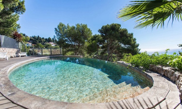 Authentique : Piscines rustiques avec des textures de pierre exquises, créant différents tons dans l’eau, brillants et colorés, parfaits pour les environnements naturels ou les jardins de campagne.