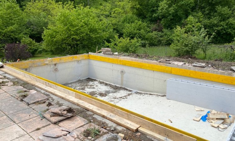 Rénovation d'une piscine 10m x 5m à Saint Ismier