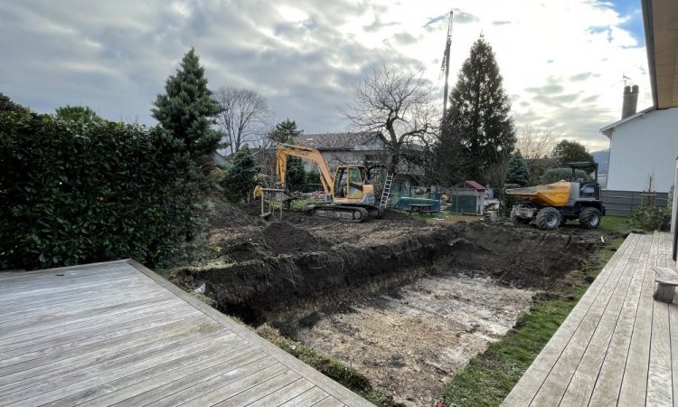 CONSTRUCTION PISCINE 11M X 3M À SASSENAGE